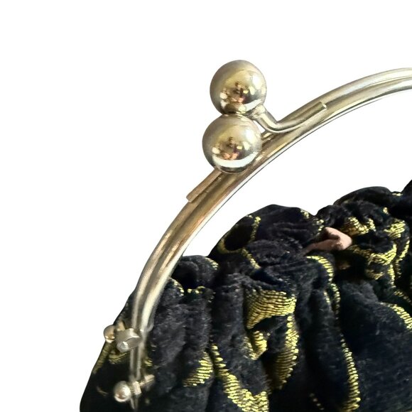 Embroidered Ribbon Rose Lace Appliques Unique Evening Bag - Picture 4 of 8